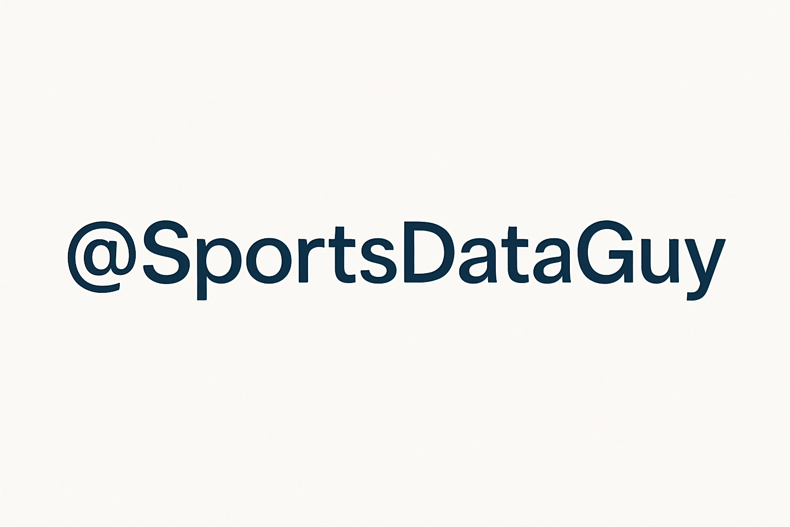 SportsDataGuy profile banner