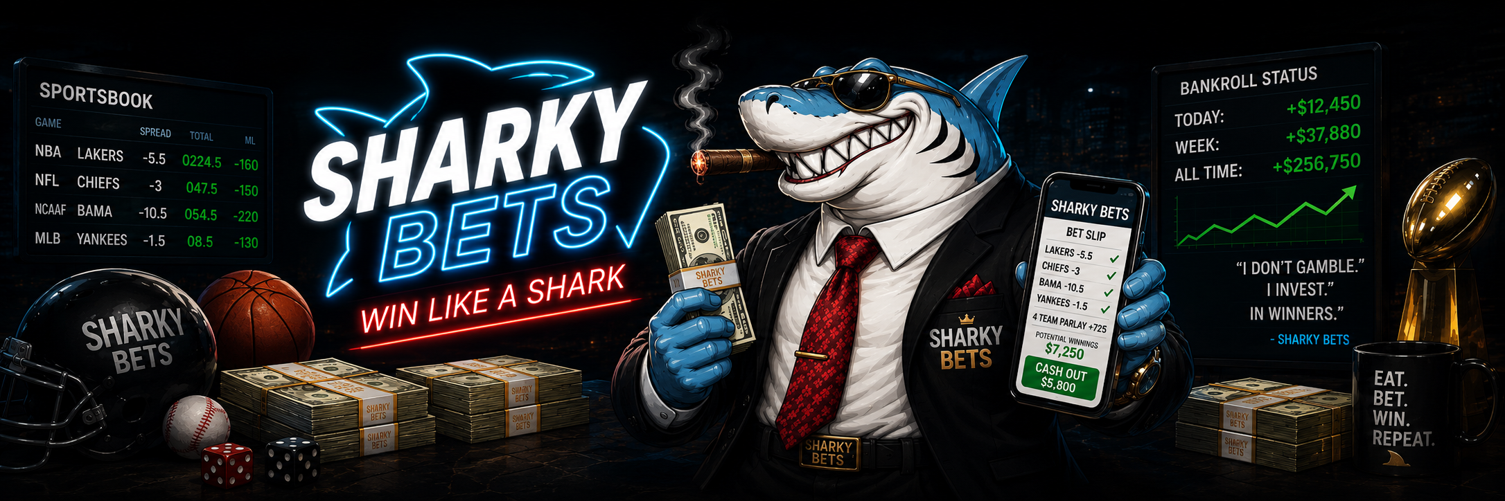 Sharky profile banner